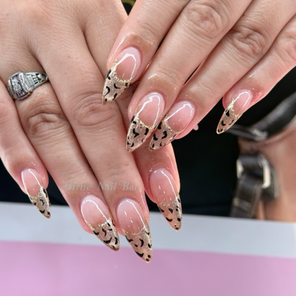 leopard print gel x set